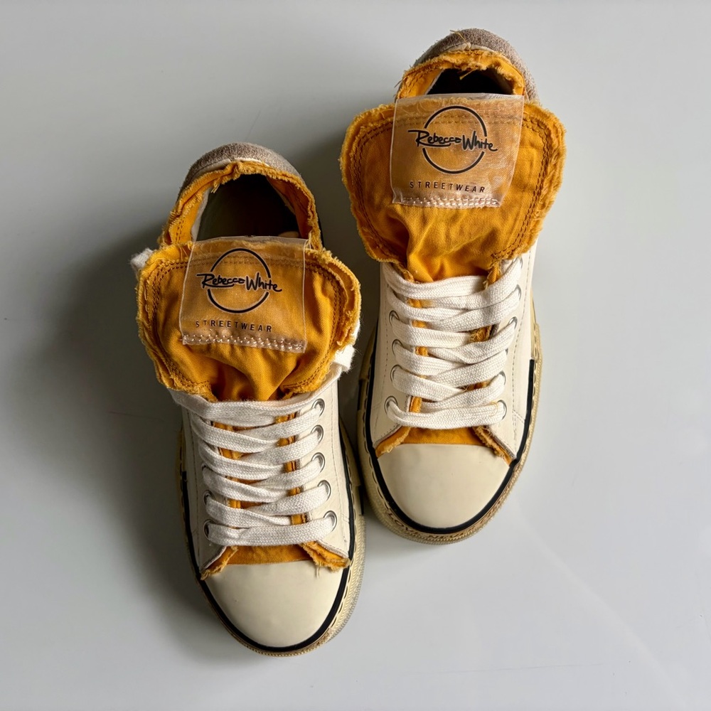 Rebecca White Identity Sneakers Size 6